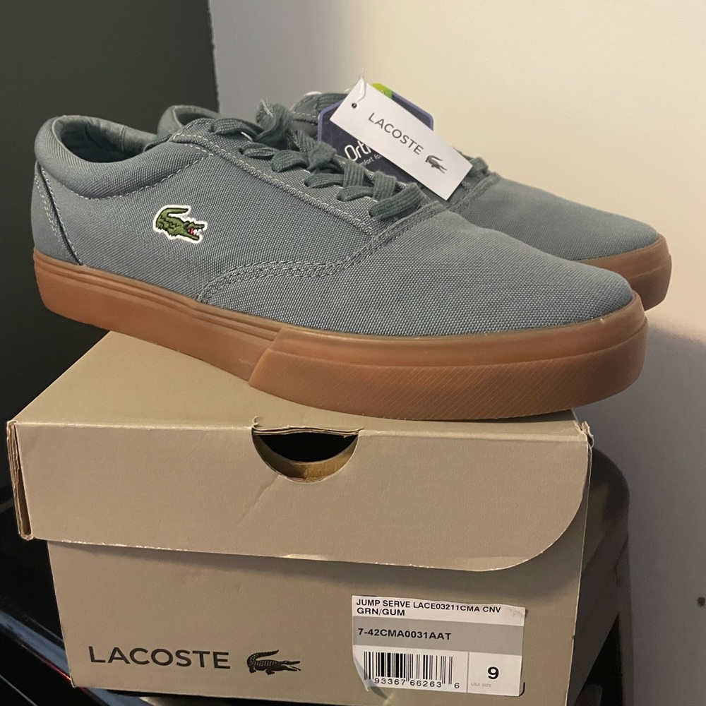 Lacoste Sneakers, Size 9, Green